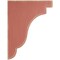Ekena Millwork 1 3/4"W x 7 1/4"D x 9 1/2"H Bedford Wood Vintage Decor Bracket, Salvage Red BKTWD02X07X10BERD - alternate 2
